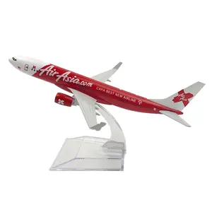 Scale 1:400 16cm B737 Air Asia AIRLINES Desktop Decorative Airplane Aircraft