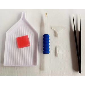 Accessoires de peinture au diamant ensemble d'outils de peinture au diamant 3pcs plateau de stylo de <span class=keywords><strong>cire</strong></span> et ensemble d'outils de <span class=keywords><strong>pince</strong></span> à épiler - Product Image 4