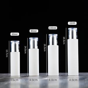 Flacon cylindrique vide en plastique PET blanc de 150 ml/200 ml avec impression sérigraphique pour emballage de lotion, crème pour les yeux et masque facial - Product Image 5