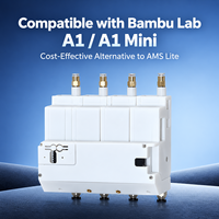 BMCU 370C 4-Channel 1.75mm Pengumpan Filamen Multi Warna Otomatis Sensor Hall Buffer AMS Lite Alternatif untuk Bambu Lab A1/A1