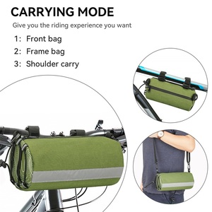 Bolsa Reflectante Impermeable <span class=keywords><strong>para</strong></span> Sillín, Alforja de <span class=keywords><strong>Bicicleta</strong></span> Ligera, Portador de Carga de Viaje, Almacenamiento Trasero - Product Image 3