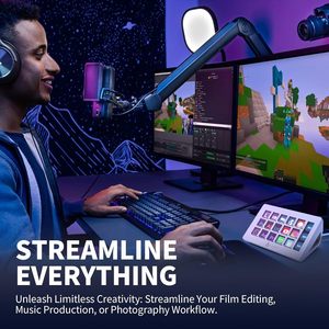 Ajazz AKP153E Visual <strong>Keyboard</strong> LCD Display Keys Programmable Shortcut <strong>Keyboard</strong> Macro Keys Programmable Desktop <strong>Controller</strong> - Product Image 2