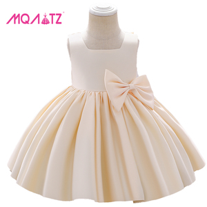 Nuovo Abito da Festa in Raso alla Moda per Bambine, Vestito Boutique Floreale in <span class=keywords><strong>Cotone</strong></span> e <span class=keywords><strong>Lino</strong></span> per Neonati, Fornitura ODM Prodotta in Cina - Product Image 4