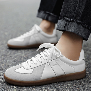 Nouvelles Chaussures Tendance Printemps-Automne en Cuir Véritable Décontractées et Respirantes avec Doublure en Peau d'Agneau, Confortables et Idéales pour le Sport. - Product Image 1
