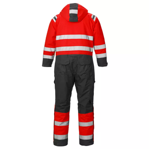 Hot Sale Orange / Black One Piece Hi Vis Freezer High Visibility <strong>Waterproof</strong> Quilted Winter Insulated <strong>Boiler</strong> <strong>Suit</strong> - Product Image 2