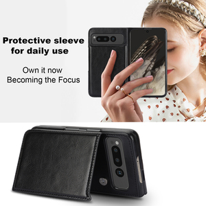 Étui de téléphone Pixel Fold en cuir PU avec blocage RFID, étui portefeuille avec emplacements pour cartes, support, rabat pour téléphone Google Pixel Fold 5G - Product Image 6