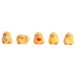 Set de Manualidades de Resina con Figuras de Pollitos en Miniatura, Estilo Arcoíris, para Decoración del Hogar - Product Image 5