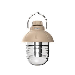 Linterna de Camping Retro Color Caqui, Recargable, Funciona con Batería, Tres Colores de Luz Intercambiables, Portátil, para Uso en Exteriores - Product Image 1