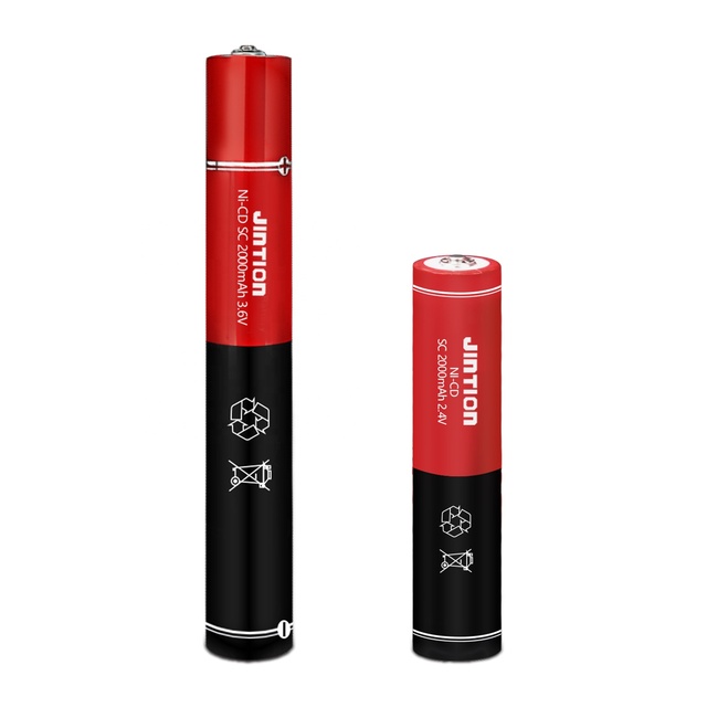 NiCd Sub C  Battery Ni-cd 3.6v 2000mah 3SC 3.6V 2.4v Battery Pack for Flashlight Outdoor Camping High Temperature Rechargeable