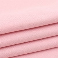 Tissu tricoté extensible respirant en polyester/spandex teint rose, poids moyen, personnalisable pour les vêtements et articles ménagers pour filles, largement utilisé