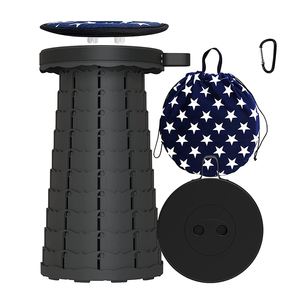 Cheap Portable Sturdy Retractable Plastic Outdoor Camping Fishing Picnic Folding Telescopic Lightweight Stool