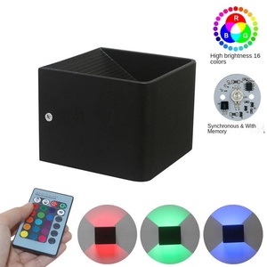 <b>LED</b> Dimming Remote Control Aluminum Wall Lamp-Modern <b>Bedroom</b> & Hotel Bedside <b>Lighting</b> with Warm/Cold White Options - Product Image 2
