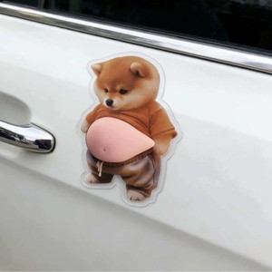 Jouet à presser Shiba Inu en PVC, <span class=keywords><strong>ventre</strong></span> gonflé, anti-stress, autocollant amusant, nouveauté, jouet sensoriel pour la décoration de bureau - Product Image 2