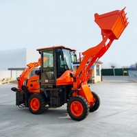 Chargeuse-pelleteuse compacte 4x4 économique avec fonctions de creusement arrière et hydrauliques multiples pour la construction