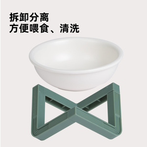 Cuenco para comida de gatos con soporte elevado, forma redonda, plato para alimentar a gatos JK8281 - Product Image 4