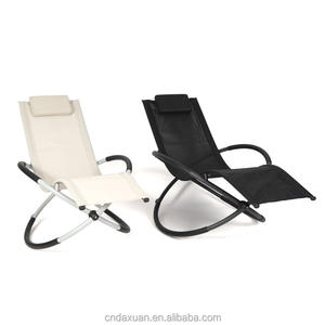 Mecedora cómoda para exteriores, tela suave y marco de metal, jardín, Camping, senderismo, silla de playa con reposabrazos y almohada - Product Image 1