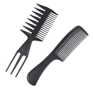 Juego de peines para el cabello de uso profesional, peine de cola puntiaguda engrosado, juego de diez piezas para peluquerías, en stock. - Product Image 2