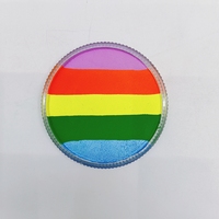 Ensemble de peinture pour le visage et le corps pour enfants, multi-rayures arc-en-ciel, écologique, non toxique, à base d'eau, pour le carnaval, Halloween, art corporel