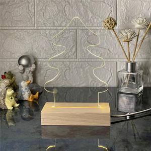 Romántico amor hogar niños luces de noche lámpara de mesa cumpleaños Día de San Valentín lámpara de noche 3D aluminio LED lámpara minimalista - Product Image 5
