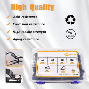 Mankk Cable Clips 306Pcs R Type U Shape Nylon Cable Management Set With Screws For Wire Fixing - Product Image 2