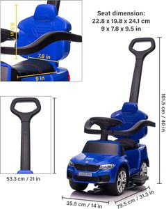 Auto Eléctrico para Niños Unisex 2024, Juguete de Plástico con Batería de Alto Rendimiento, Control Remoto, Funciones MP3, para Niños de 5 a 7 Años - Product Image 2