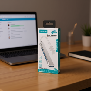 KOUVOLSEN Type-C3.0 <b>HUB</b> 4-Port USB3.0 High-Speed Expansion - Product Image 3