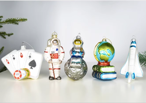 Decoración navideña de cristal pintado personalizado, mini adornos navideños inastillables, adorno para árbol de Navidad - Product Image 4