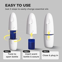 Diffuseur d'arômes d'huiles essentielles sans eau, portable, mural, contrôlé par application, de luxe, pour hôtels et usage domestique, avec logo personnalisé 2026