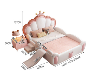 <span class=keywords><strong>Letto</strong></span> moderno Runwood Princess per bambini, set di mobili per camera da <span class=keywords><strong>letto</strong></span> di design, <span class=keywords><strong>letto</strong></span> per bambini morbido e sicuro con sponda di protezione - Product Image 6