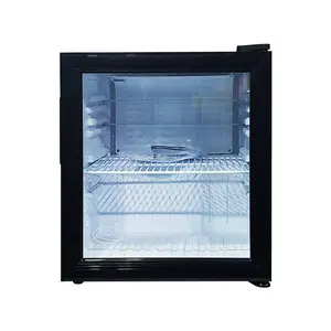 Meisda SC52 52L玻璃金属台面饮料冰箱展示便携式单温风格定制木箱设计