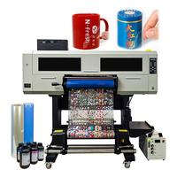 Mesin Cetak Label Kristal Otomatis Laminasi UV DTF Roll Printer All in One Kecepatan Tinggi