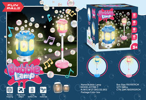 MILI unisexe jardin réverbère bulle jouet enfants en plastique extérieur <span class=keywords><strong>eau</strong></span> savon électrique Diode lumière émettant Machine jeu - Product Image 5