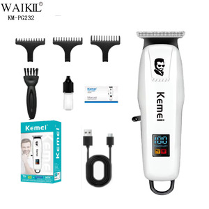 Cortadora de <span class=keywords><strong>Pelo</strong></span> Inalámbrica con Pantalla LED Eléctrica KM-PG232, <span class=keywords><strong>Máquina</strong></span> de <span class=keywords><strong>Cortar</strong></span> <span class=keywords><strong>Pelo</strong></span> <span class=keywords><strong>Profesional</strong></span> Recargable para Hombre, <span class=keywords><strong>Mejor</strong></span> Recortadora Inalámbrica - Product Image 1