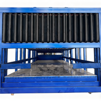 Machine à glace industrielle 220V 60Hz monophasée 1 tonne, fabricant de blocs de glace avec compresseur, haute productivité
