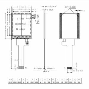 Hexing 1.77 inch st7735p3 SPI TFT <span class=keywords><strong>LCD</strong></span> hiển thị Module 128x160 độ sáng cao LED Đèn nền cho <span class=keywords><strong>Diy</strong></span> - Product Image 4