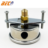 YN60 Axial Mount Shock-Resistant Pressure Gauge 0-10 Bar/140 Psi with U-Type Back Mount Bracket Water and Air Pressure Gauge