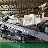 Équipement de fabrication de sable fin artificiel, station de concassage VSI sur chenilles portable pour le concassage de calcaire, de béton et de déchets avec crible