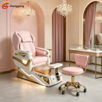 Mobilier de salon commercial, fauteuil de pédicure et table de manucure avec fonction de massage