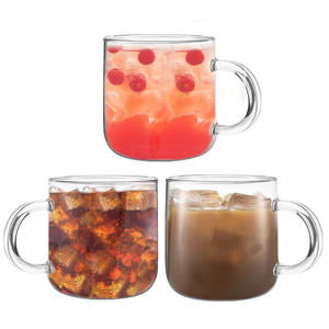 أكواب حليب من البوروسيليكات من جي دي جلاس، أكواب عصير وماء، كؤوس زجاجية ملونة، مجموعة أكواب شرب زجاجية، كوب قهوة وبيرة زجاجي - Product Image 6