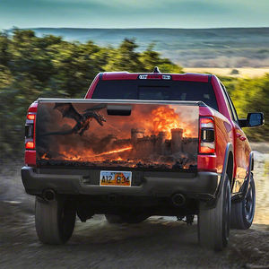 สติกเกอร์ภาพกราฟิกติดกระจกหลังสำหรับติดฟิล์ม3D หน้าต่างไวนิลเจาะรูดีไซน์รูปสัตว์ - Product Image 6