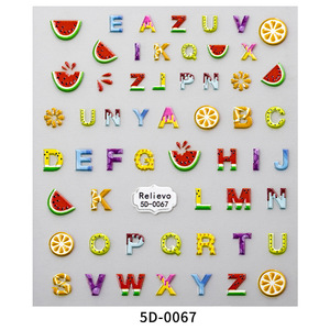 Cartoon Decorative Sticker Waterproof 5D Embossing Custom Shape Self Adhesive Gloss <b>Lamination</b> For Promotional Gifts - Product Image 5