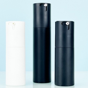 Hot Sale Environmentally Friendly 30ml 50ml <b>Plastic</b> PP <b>Empty</b> Cosmetic Lotion <b>Bottle</b> Matte Black and White Pump Airless <b>Bottle</b> - Product Image 2
