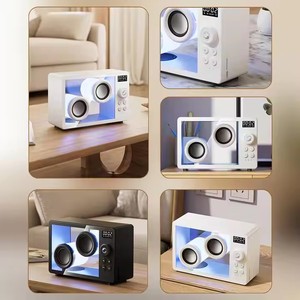 Alarma Altavoz de escritorio inalámbrico portátil creativo Pantalla de reloj de tiempo pequeño Nuevo diseño con transparente para tecnología - Product Image 3