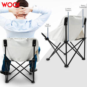 Silla Plegable Tipo Luna Woqi 43x43x70cm, Silla de Playa Plegable para Exteriores, Tela Oxford Blanca, Diseño Estable y Firme - Product Image 2