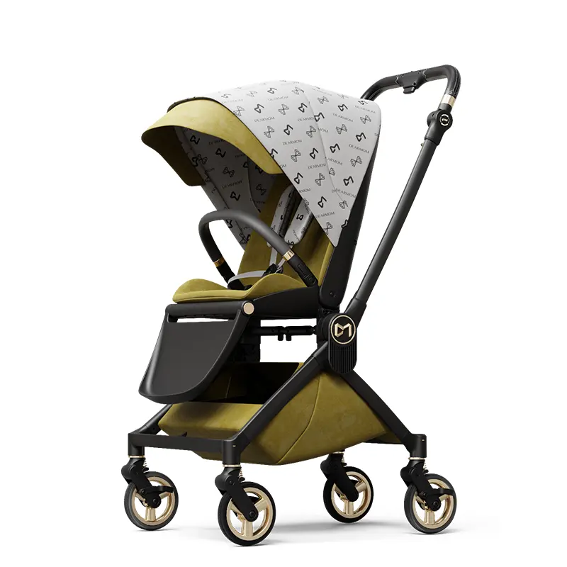 Purorigin aluminum lightweight adjustable seat pram pushchair carrier baby carts poussette 3 en 1 Coche de bebes