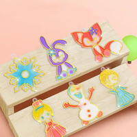 Vente en gros DIY Window Art DIY Suncatchers Peinture Porte-clés Peinture Jouet pour enfants