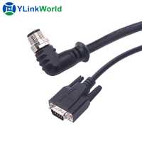 Câble de connecteur personnalisé d sub hdb db9 db15 db23 db25 db26 broches mâle femelle prise de courant ip67 ip68 fil étanche connecteur d-sub