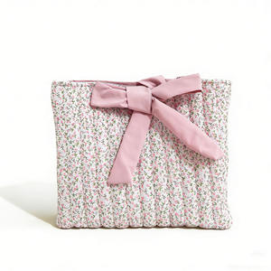 Sac de rangement matelassé à motif floral, grande capacité, petit sac imprimé floral pour transporter des livres en automne et en hiver - Product Image 1