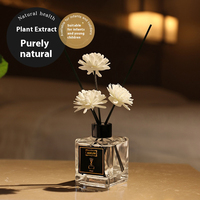 AIKUN Vente en gros de décoration d'intérieur en verre en forme de fleur sans feu Aromathérapie écologique sans BPA 50ml Parfum de longue durée Roseau