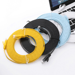Cable Ethernet Plano Cat6 de Alta Velocidad, Cable de Conexión Gigabit para Red, Cable LAN RJ45 Delgado, Cubierta de PVC Flexible de Cobre Puro para Alfombra - Product Image 5